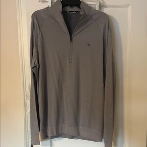 Men's Gray Half-Zip Sweater (Travis Mathew)